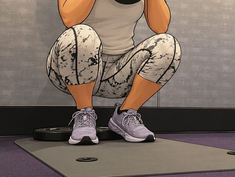 Goblet Squats, a knee and leg strengthening exercise